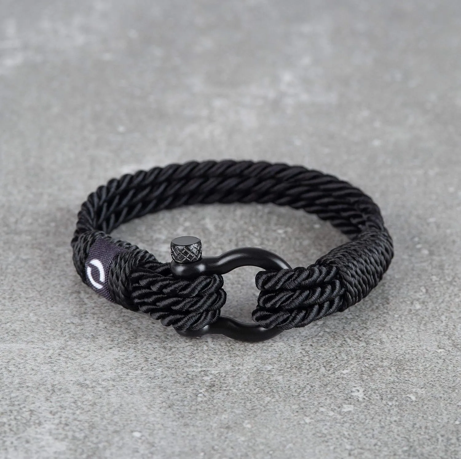 | Durable Twisted Rope Mens Bracelet with Shackle | Elegant Re-Made Nautical Style | 5 Rope Colors, 2 Shackle Colors