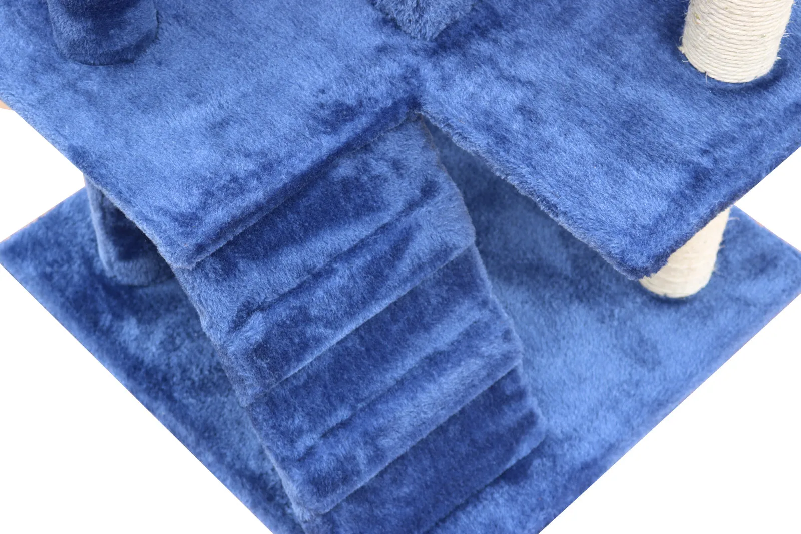 130cm Blue Cat Scratching Post Tree - Blue | Tall and Durable Cat Scratcher