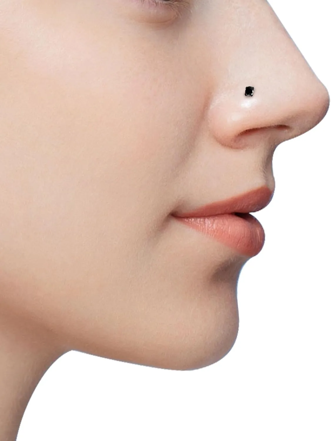 24G 22G 20G 18G Nose Rings Studs Piercing Jewelry For Women Men 316L Surgical Steel Screw Nose Rings Studs Corkscrew Nostrial Piercing Jewelry for Women Men Diamond CZ 2mm 2.5mm 3mm