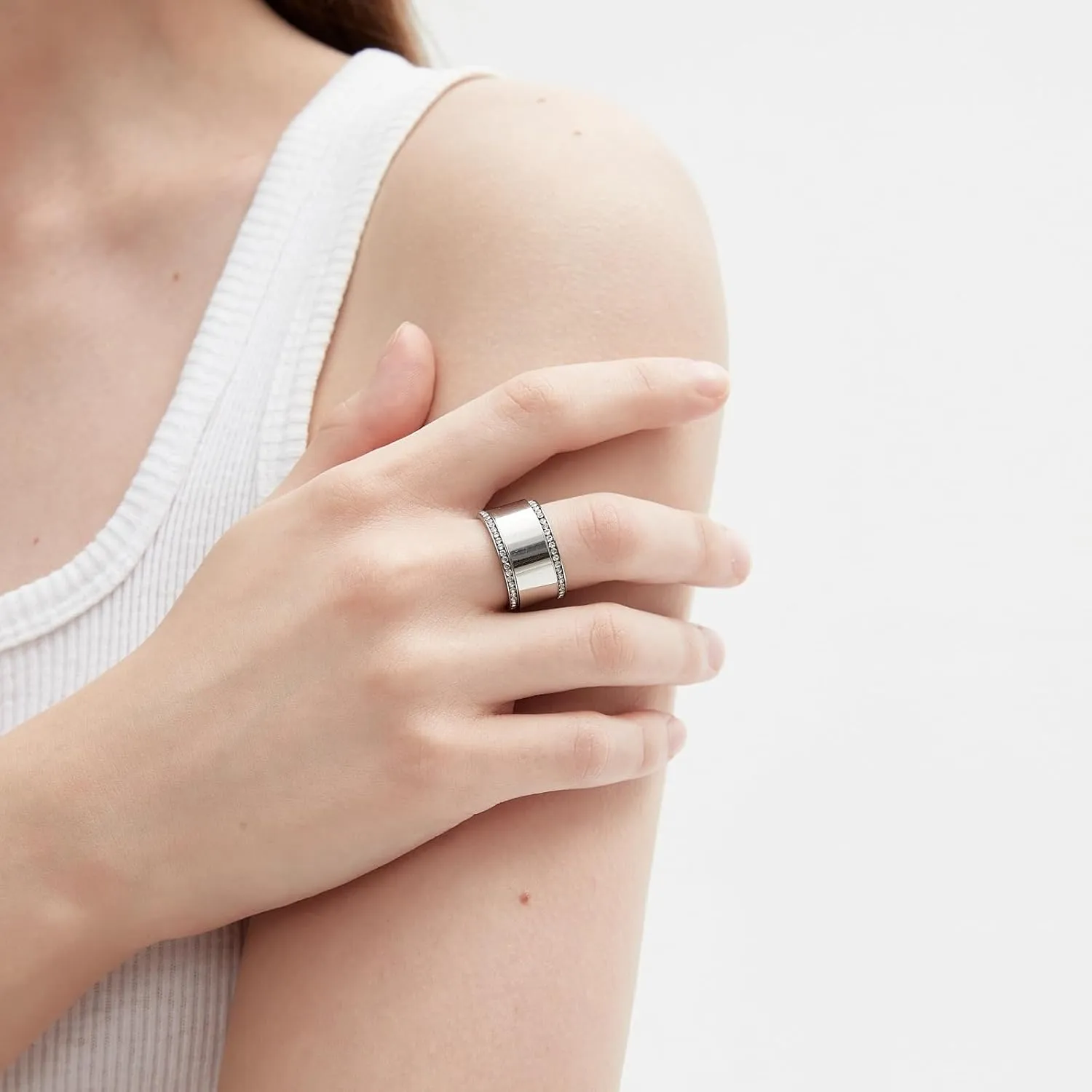 3-Pack Silver Rings For Women Non Tarnish, Cubic Zirconia Ring for Women, Sterling Silver Rings For Women