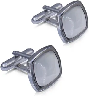 3 Pairs Cufflinks for Mens Shirt Cats Eye Metal Rhinestone Cufflink Men Suit Wedding Business Jewelry(Color:4)