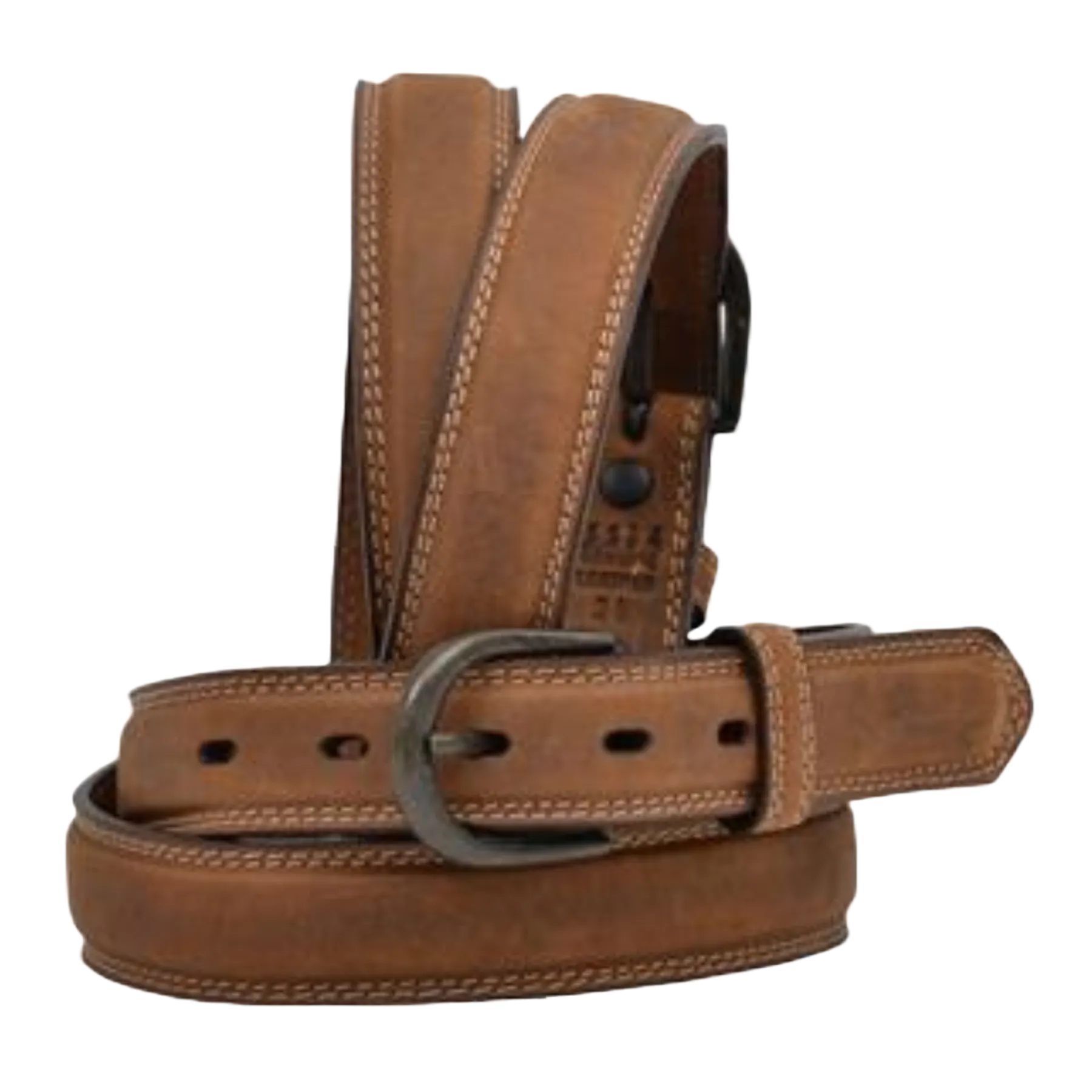 3D Western® Men's Leather Distressed Brown Belt D1184