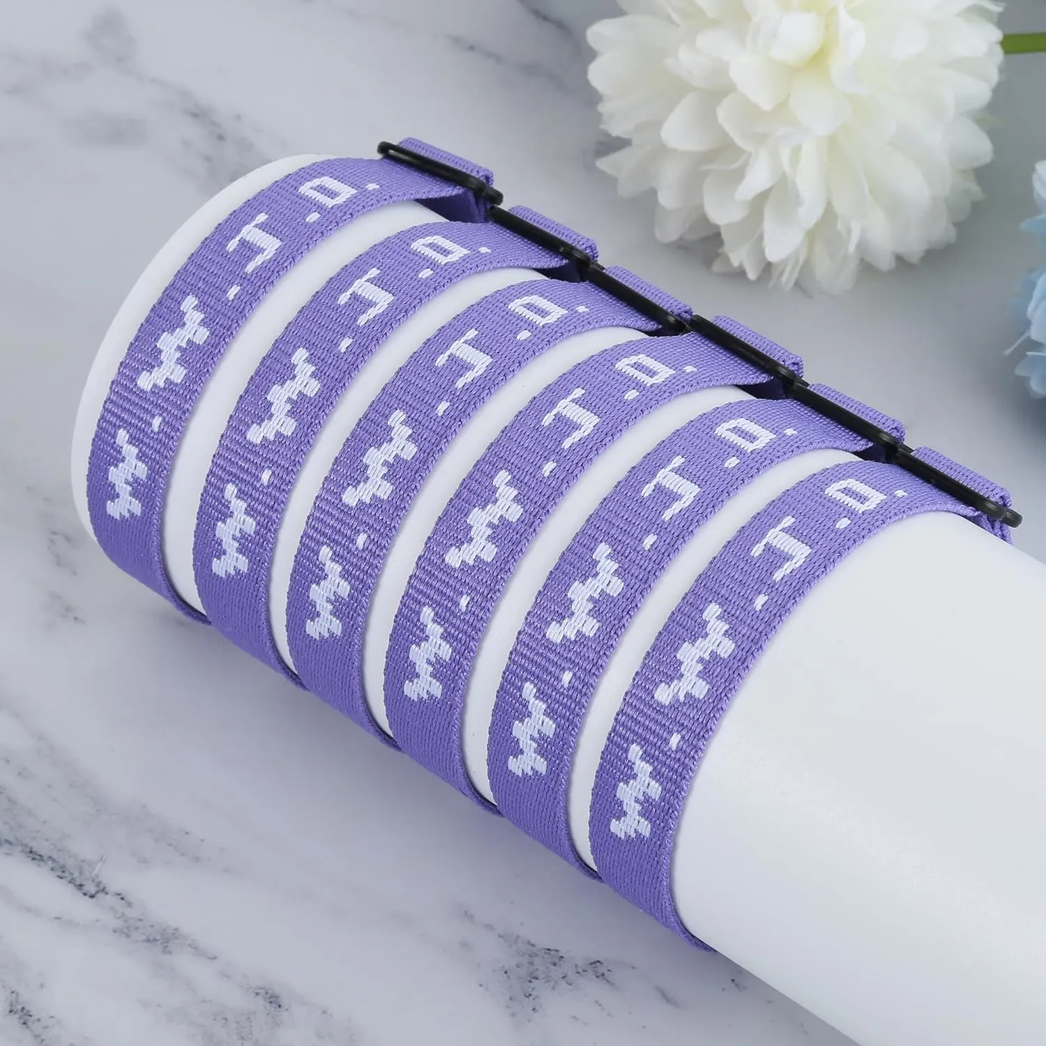 6PCS WWJD Bracelet for Women Men, Christian Gifts Wristbands, WWJD Rubber Bracelets - What Would Jesus Do Bracelet