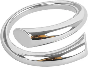 925 Sterling Silver Rings Handmade Rings Adjustable Open Teardrop Rings Waterdrop Ring for Women