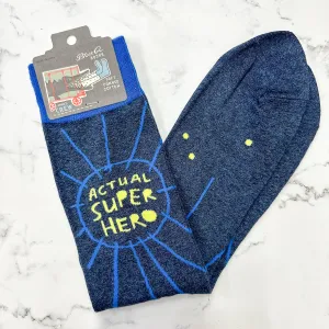Actual Superhero Mens Socks