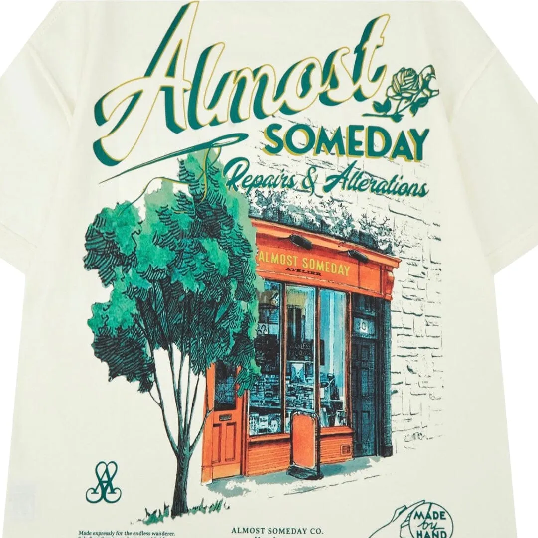 Almost Someday Storefront Tee (Cream) AS-F24-TS-STF