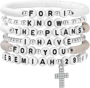 Bible verse bracelets Christian Bracelet Bible Verse Wristbands Inspirational Daily Bible Verse Bracelets for Women Men