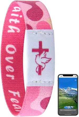 Bible Verse Bracelets for Men with NFC Scan - Daily Bible Bracelet Touch Chip for Scripture Access, Bible Accessories Christian Gifts