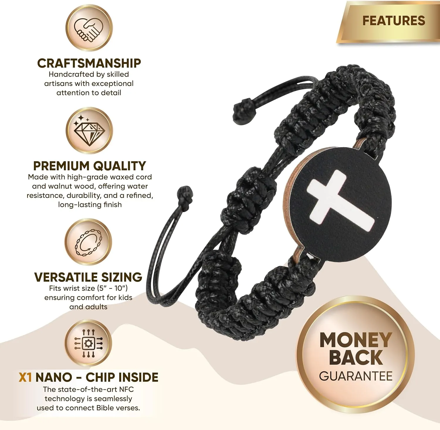 Bible Verse Bracelets Scan Phone, Daily Bible Verse Bracelet with NFC, Jesus Bracelets, Scripture Bracelets With Bible Verses, Christian Prayer Bracelet for Women, Men