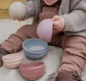 BIBS Wobbly Tower - Pastel Rainbow