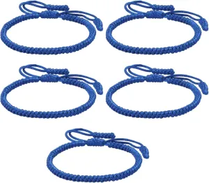 Blue Bracelets for Women - Blue Friendship Bracelet, Blue Woven Bracelets - Adjustable Size Handmade Sisterhood Bracelet