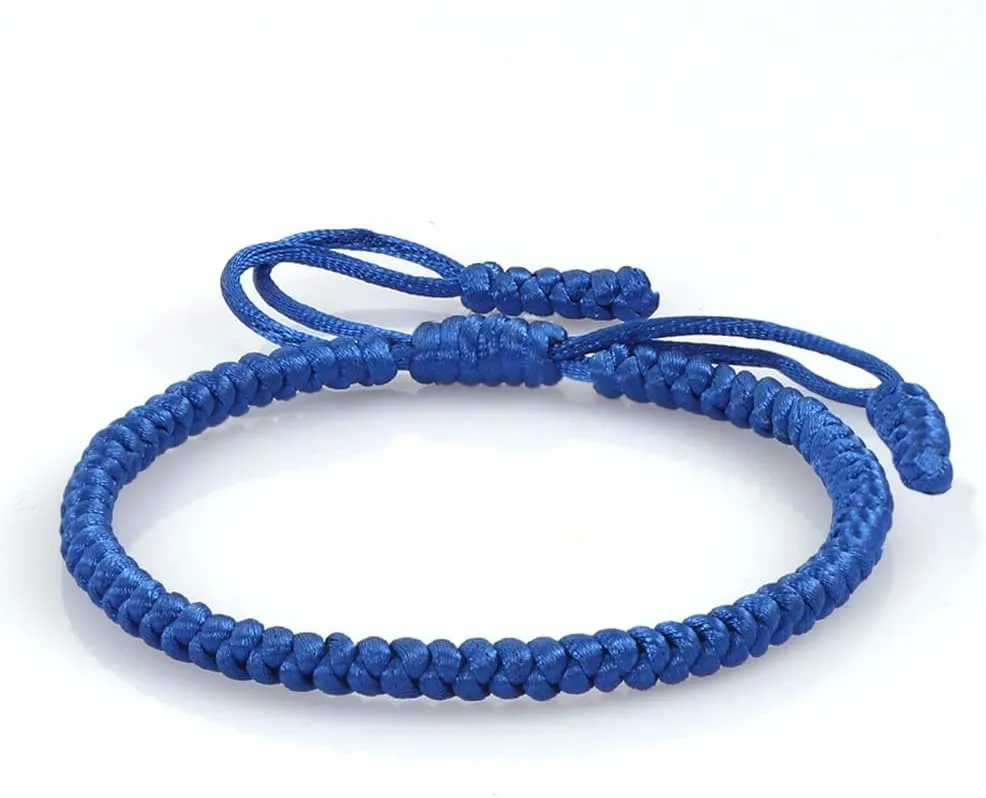 Blue Friendship Bracelets-Blue Friendship Bracelets For Women,Handmade Adjustable String Bracelet, Protection Lucky Friendship