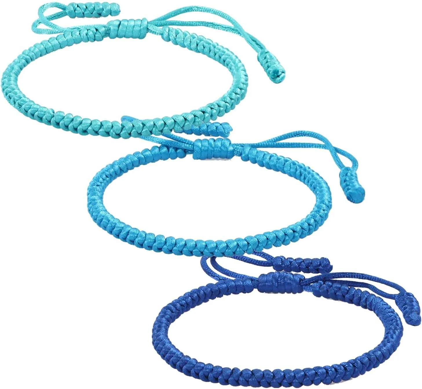Blue Friendship Bracelets for Women, 2025 New Blue Friendship Bracelet, Blue Friendship Bracelet Kit, Celebrating Friendship and Inspiring Courage (Dark Blue,4Pcs)