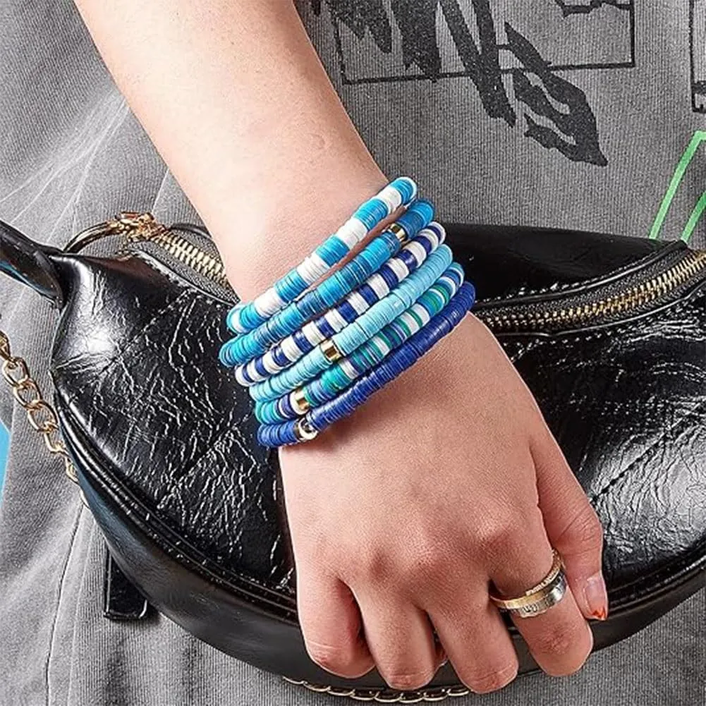 Blue Friendship Bracelets for Women, Blue Friendship Bracelet Kit, Dark Blue Beaded Friendship Bracelets