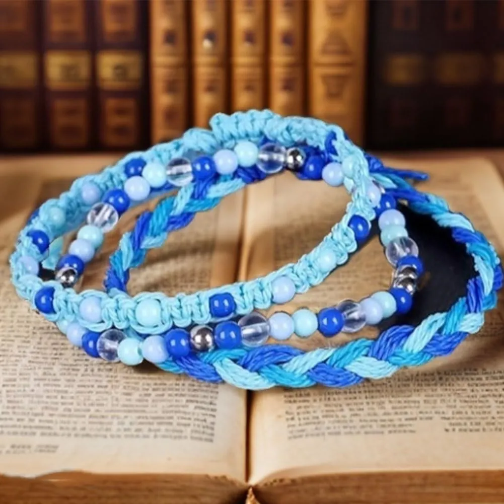 Blue Friendship Bracelets for Women, Blue Friendship Bracelet Kit, Dark Blue Beaded Friendship Bracelets