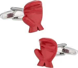 Boxing Glove Cufflinks in Presentation Gift Box - Boxer MMA Fighter Cufflinks