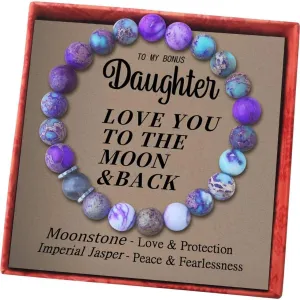 Bracelets Gifts for Teen Girl - Natural Gemstone Bracelets for Daughter Charm Beaded Bracelets for Teen Girls Gifts Ideas Teenage 15 Year Old Girl Birthday Gifts Stocking Stuffers