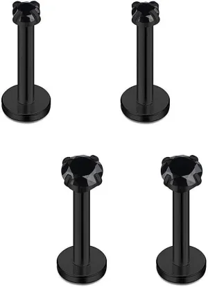 Briana Williams 16G Lip Rings Cartilage Tragus Helix Earrings Piercing Labret Stud Surgical Steel Lip Ear Piercing Jewelry 6mm 8mm 10mm Bar
