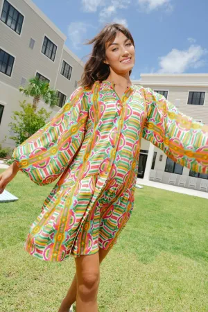 Callie Mini Dress- Abstract Mosaic