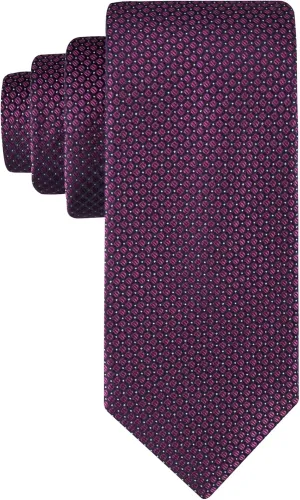 Calvin Klein mens Micro Dot Pattern Tie (Standard and Extra Long Sizes)
