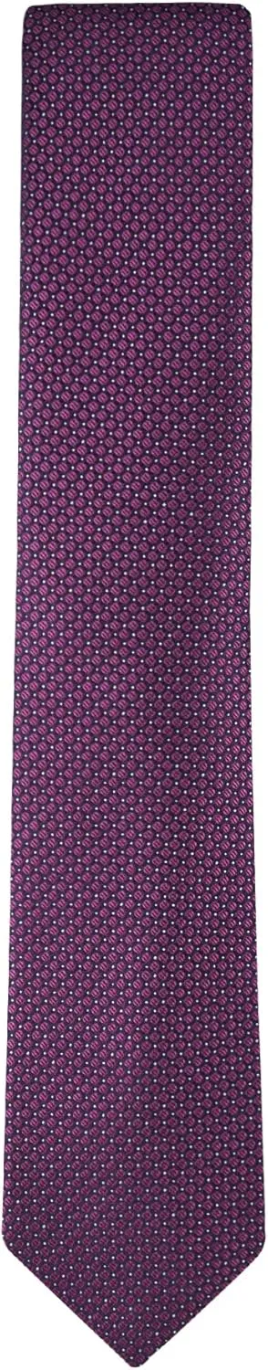 Calvin Klein mens Micro Dot Pattern Tie (Standard and Extra Long Sizes)