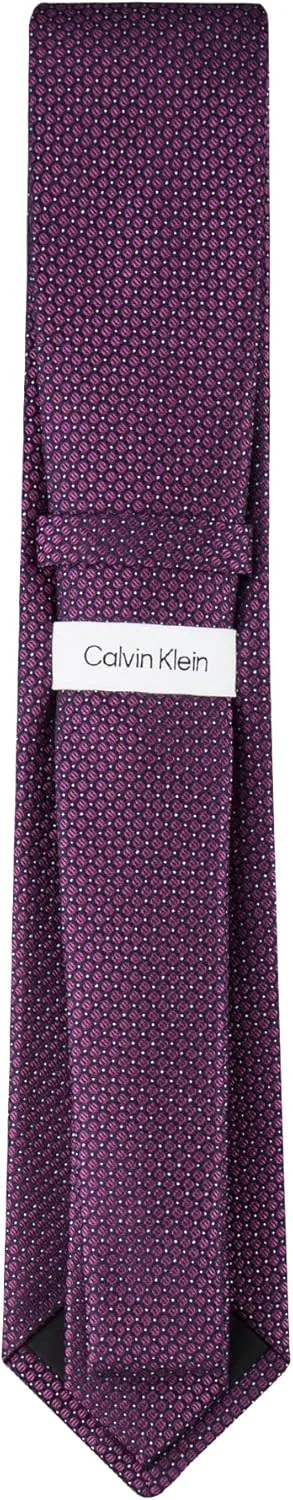 Calvin Klein mens Micro Dot Pattern Tie (Standard and Extra Long Sizes)