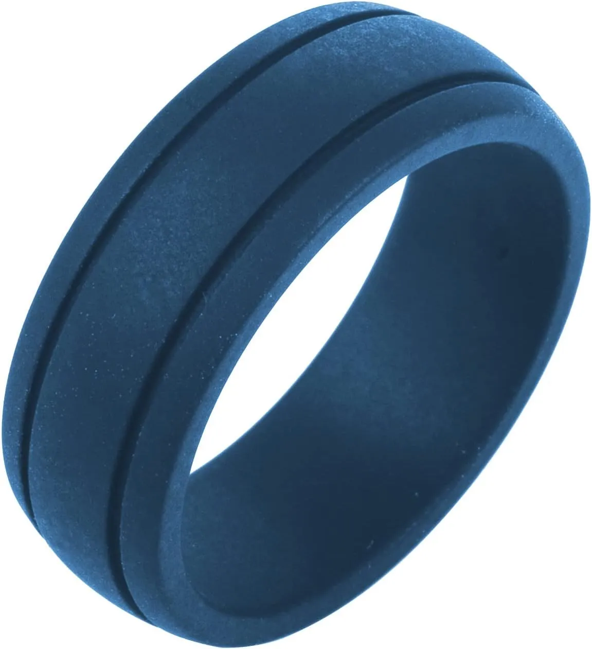 Christian Rings with Cross Silicone Rings 8mm Double Slot Outdoor Sports Silicone Ring Wedding Band Bible Verse Quote Faith Inspirational Rings Prayer Silicone Rings,Jesus Crucifix Ring