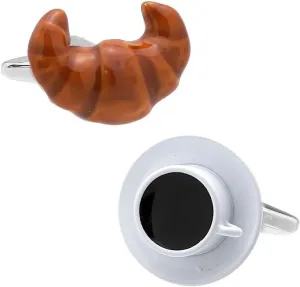 Coffee and Croissant Cufflinks