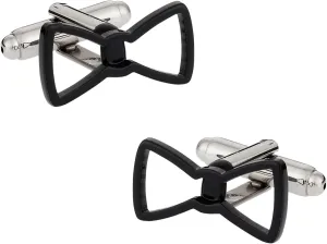 Cool Black Bow Tie Cufflinks by Cuff-Daddy