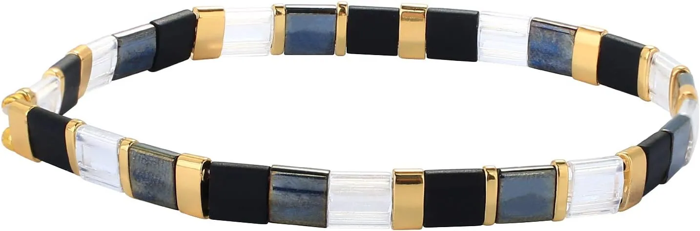 CQUAN CHI TILA Stretch Bracelets Boho Friendship Bracelet Handmade Fashion Beadds Bracelets for Women Jewelry