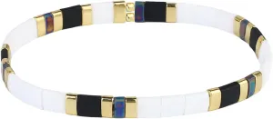 CQUAN CHI Women Stackable Tila Bead Bracelets Flat Bead Bracelet Boho Friendship Bracelets Stretch Bracelet 03C