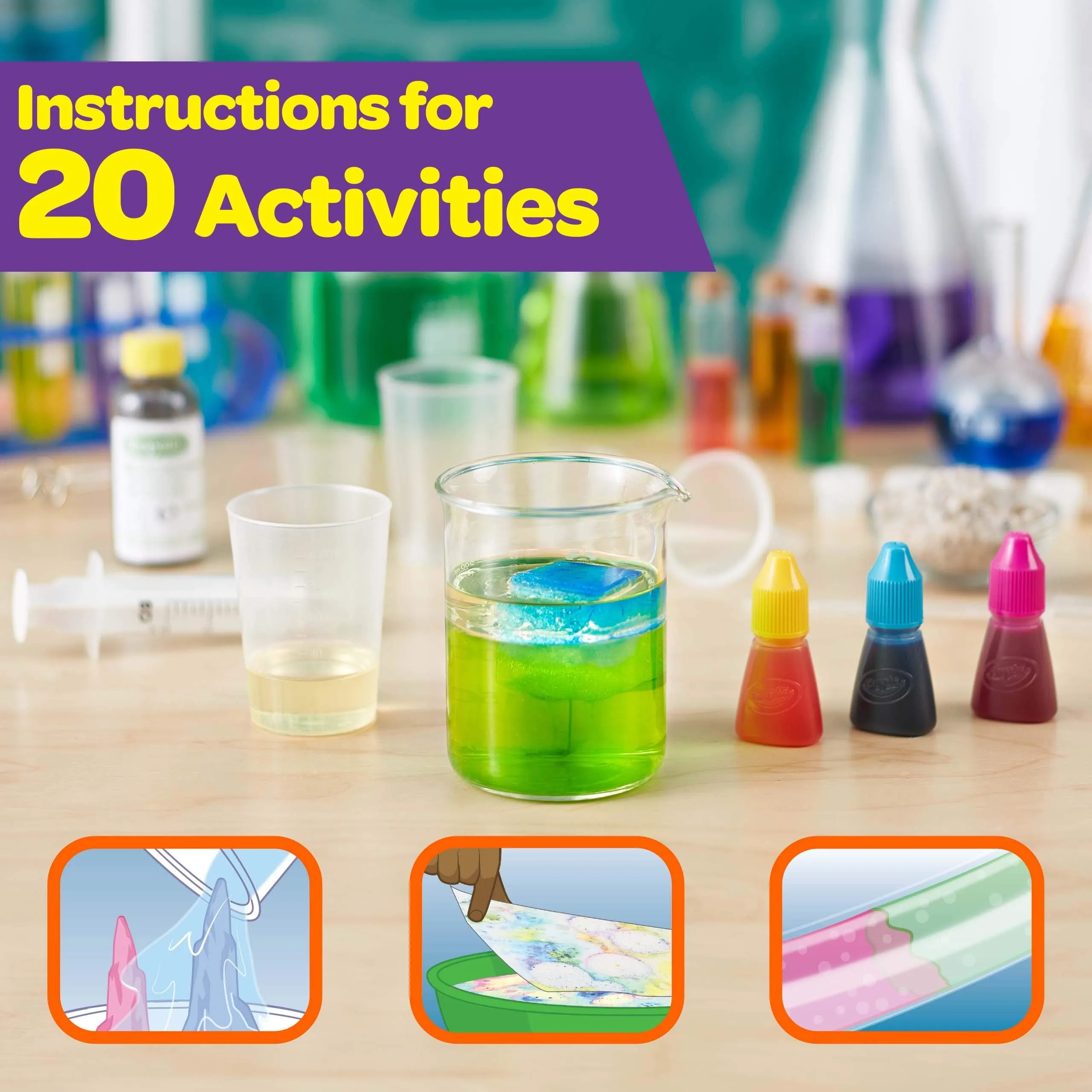 Crayola Liquid Science Kit for Kids' Experiments