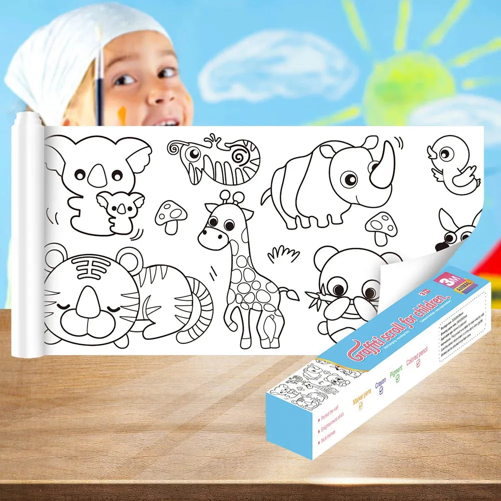 Creative Coloring Paper Roll for Kids - Endless Art Fun & Imagination