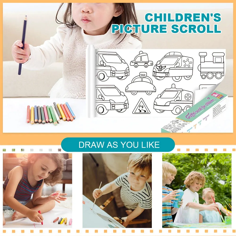Creative Coloring Paper Roll for Kids - Endless Art Fun & Imagination