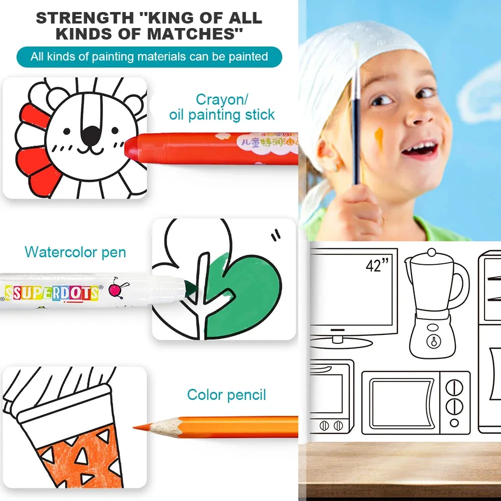 Creative Coloring Paper Roll for Kids - Endless Art Fun & Imagination