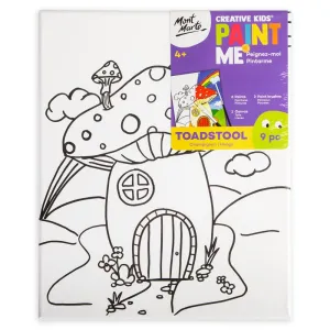 Creative Kids Paint Me Canvas Set 9pc - Toadstool