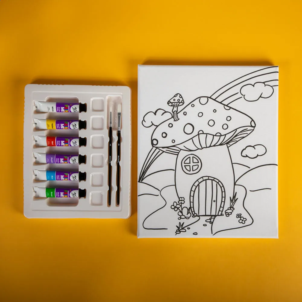Creative Kids Paint Me Canvas Set 9pc - Toadstool