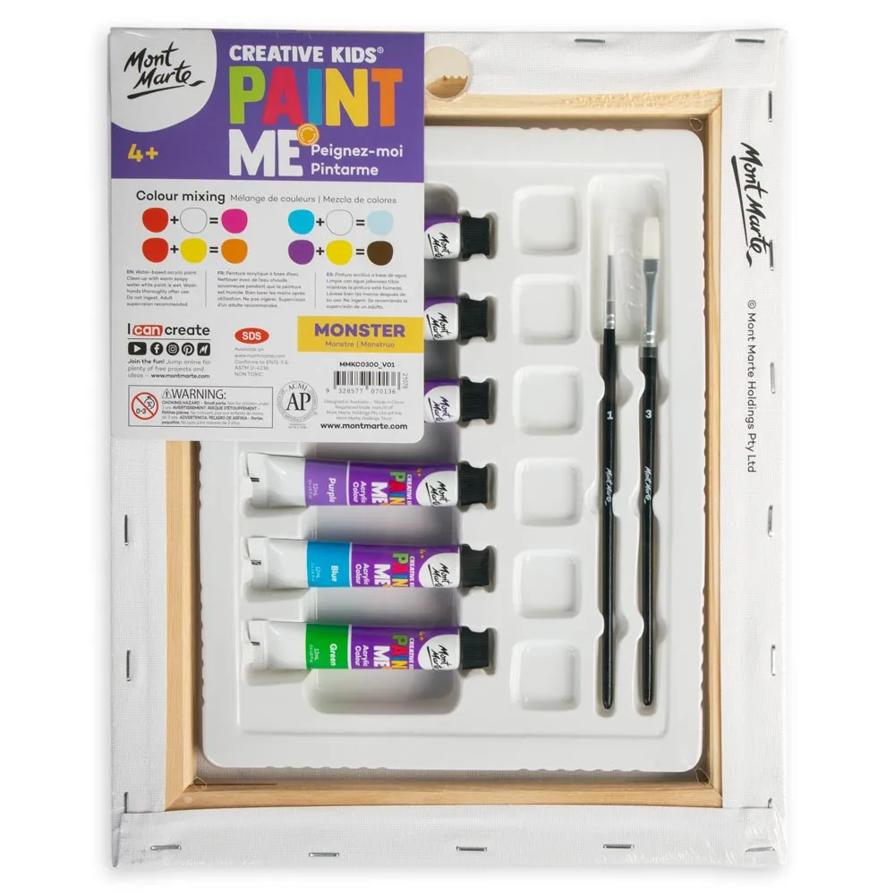 Creative Kids Paint Me Set 9pc - Monster