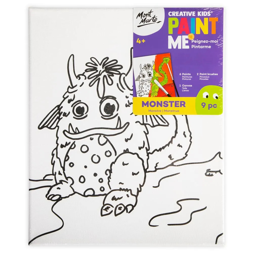 Creative Kids Paint Me Set 9pc - Monster