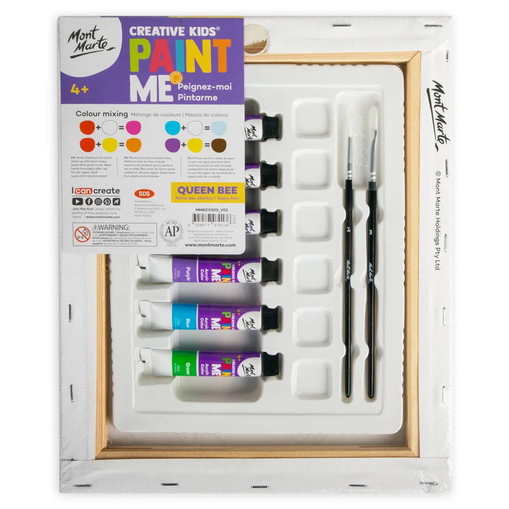 Creative Kids Paint Me Set 9pc - Queen Bee