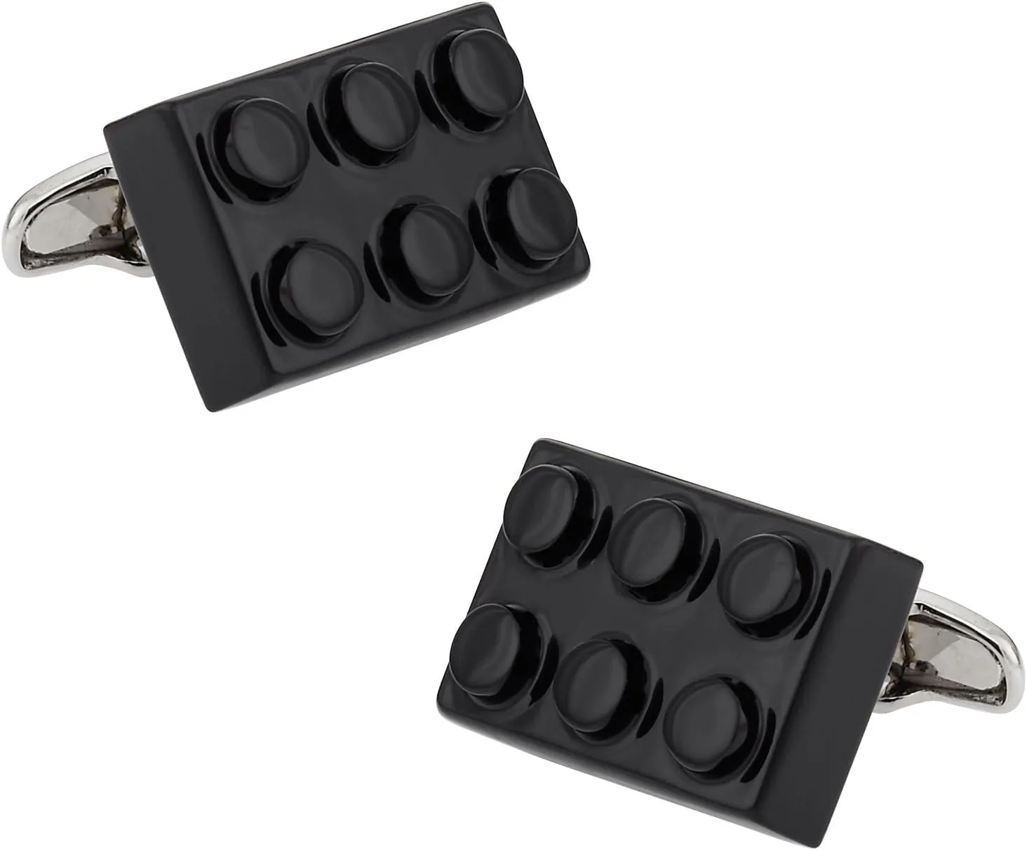 Cuff-Daddy Black Building Block Cufflinks with Presentation Gift Box Perfect for Travel