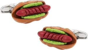 Cuff-Daddy Hotdog Cufflinks with Presentation Box