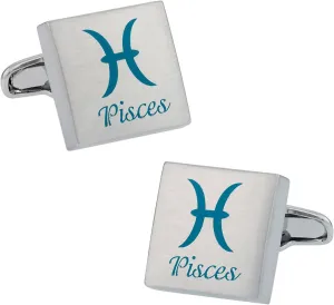 Cuff-Daddy Pisces Zodiac Sign Cufflinks with Presentation Box