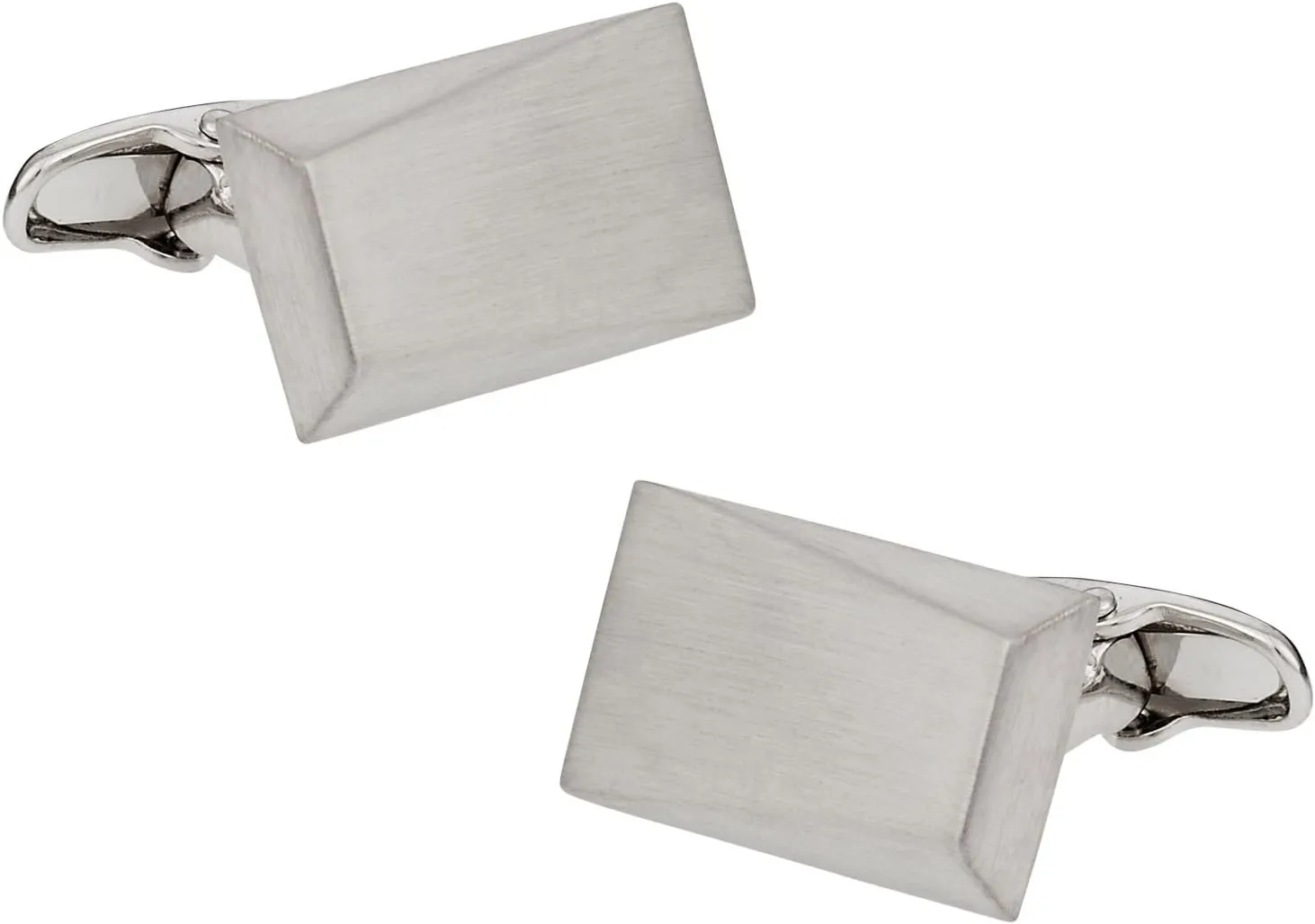 Cuff-Daddy Silvertone Wedge Cufflinks with Presentation Box