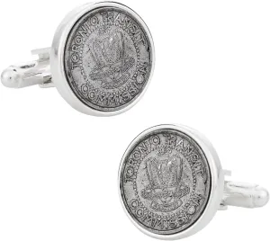 Cuff-Daddy Toronto Canada Canadian Transit Token Cufflinks with Presentation Box