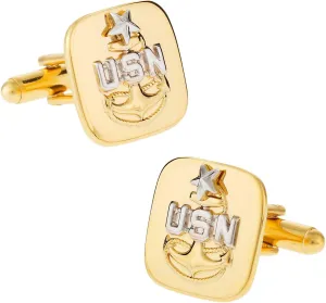 Cuff-Daddy US Navy Cufflinks E8 Senior Chief Petty Officer CSPO USN with Presentation Box