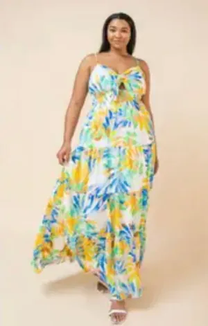 Curvy Ray of Sunshine Maxi Dress