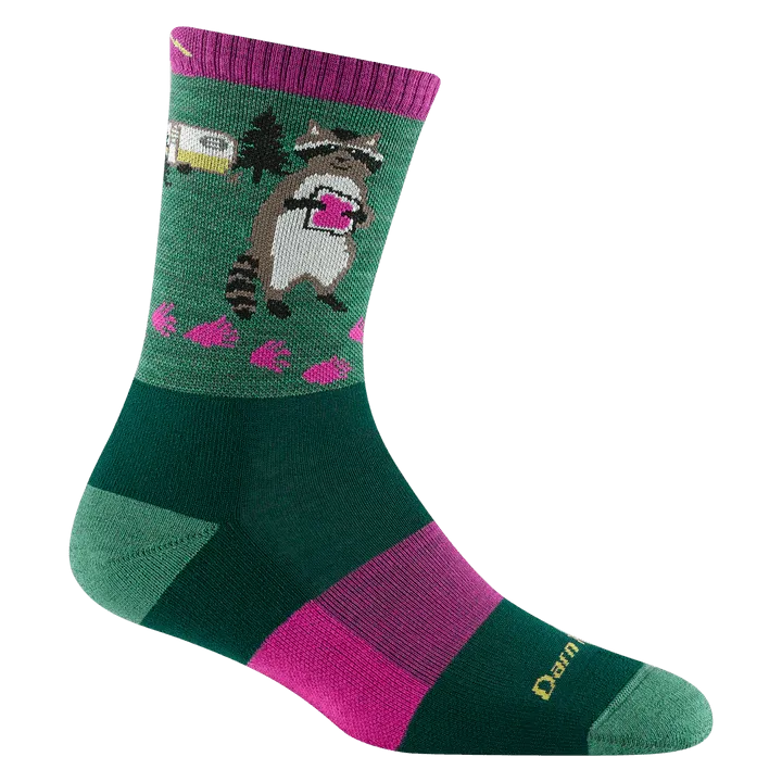 Darn Tough Critter Club Lightweight Micro Crew Women's Sock – Durable, Comfortable, and Fun Socks for Everyday Adventures