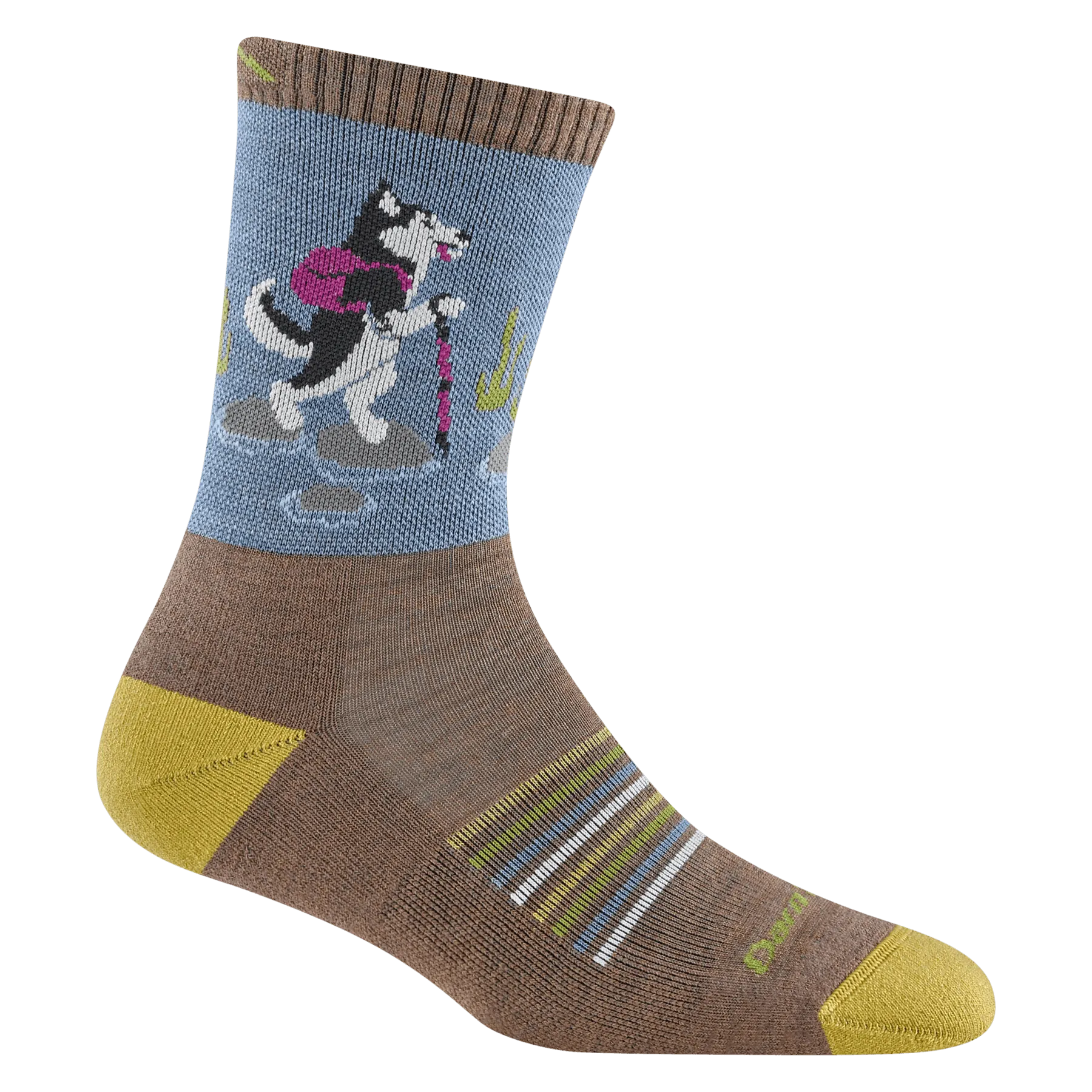 Darn Tough Critter Club Lightweight Micro Crew Women's Sock – Durable, Comfortable, and Fun Socks for Everyday Adventures
