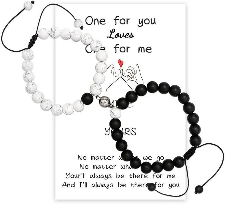 DATOA Couples Bracelets for His and Her Matching Friendship Bracelets Best Friend Bracelet Jewelry Gift